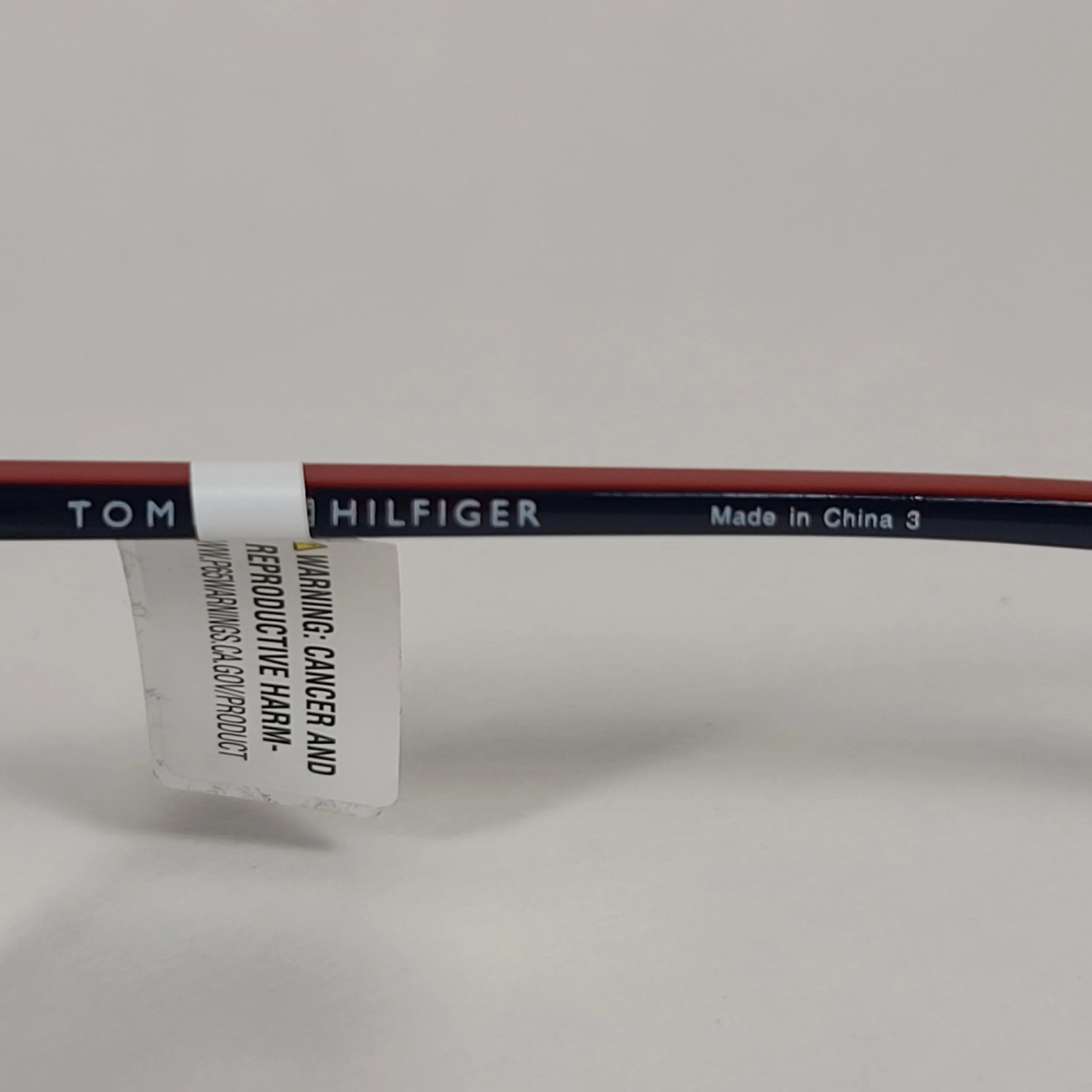 Tommy Hilfiger Rob Square Sunglasses Two Tone Navy Blue Red Gray Lens ROB MP OM517