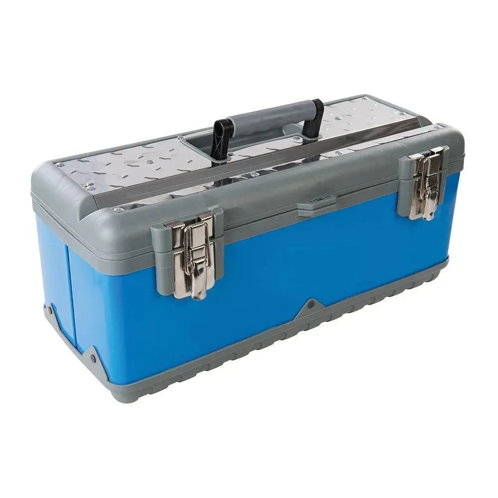Toolbox 580mm x 280mm x 220mm  Impact Resistant Tool Storage Chest Silverline 533427