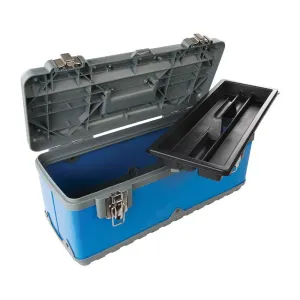 Toolbox 580mm x 280mm x 220mm  Impact Resistant Tool Storage Chest Silverline 533427