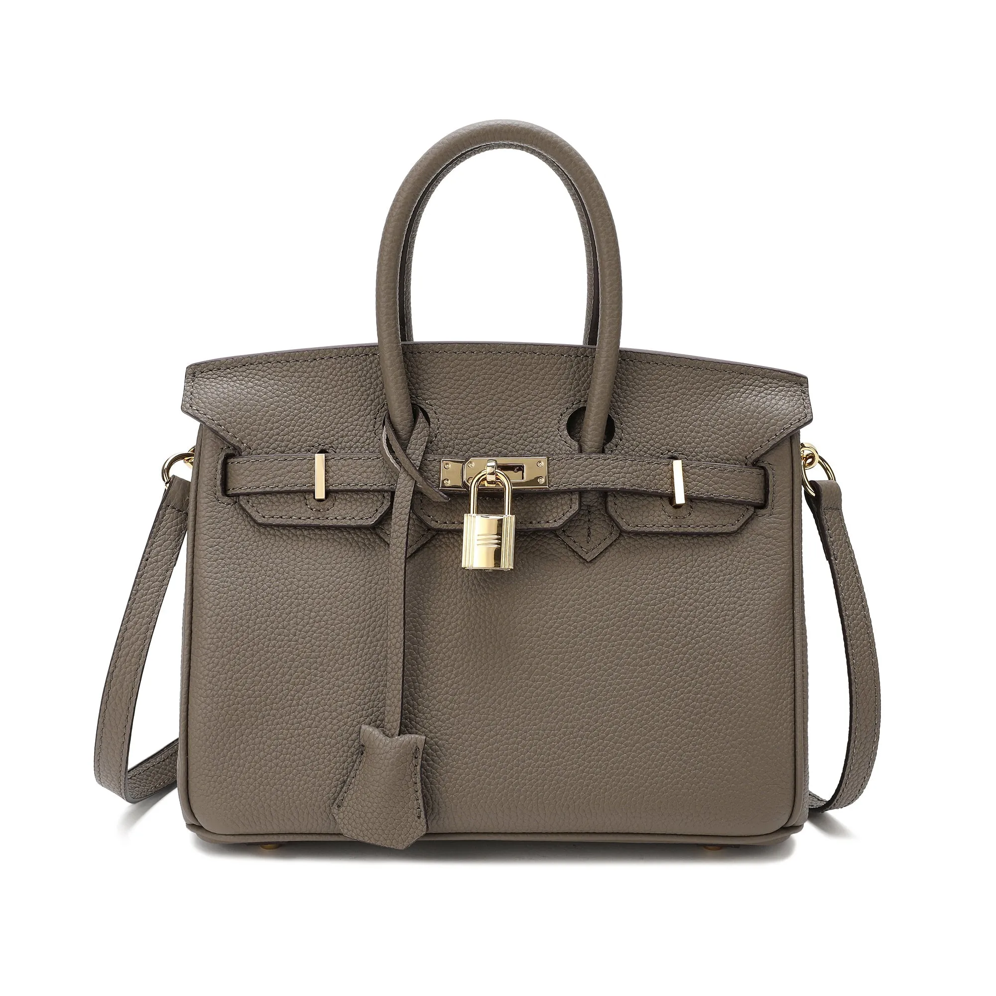 Top-Grain Leather Shoulder Bag