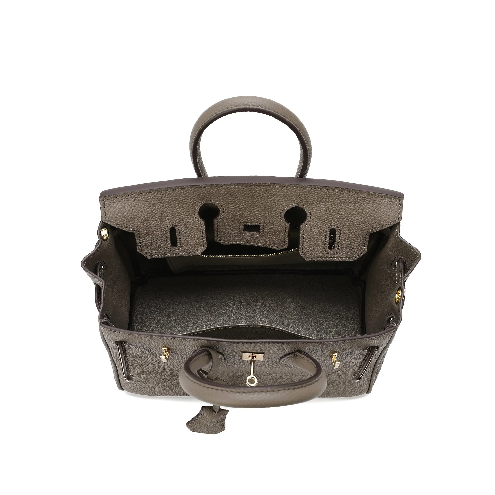 Top-Grain Leather Shoulder Bag