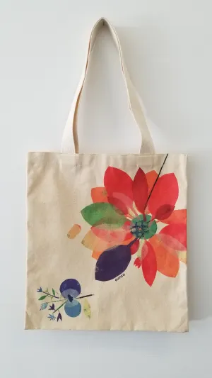 Tote Bag, Orange Bloom