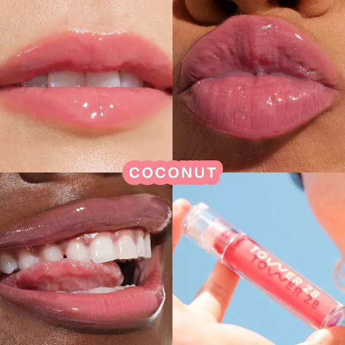 Tower28 Beauty ShineOn Lip Jelly Non-Sticky Gloss : Coconut