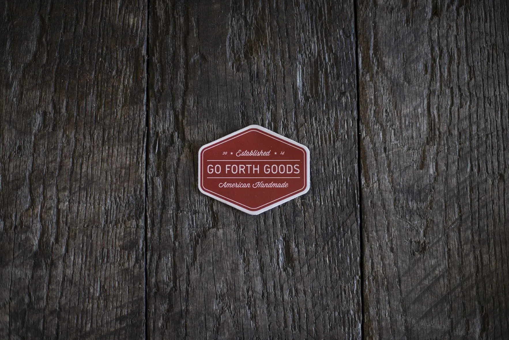 TRADITIONAL RED LOGO STICKER
