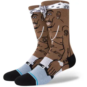 Tupac Resurrected Crew Sock