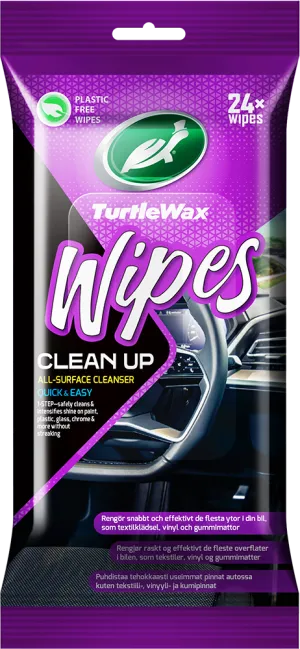 TURTLE WAX CLEAN-UP WIPES FLATPACK