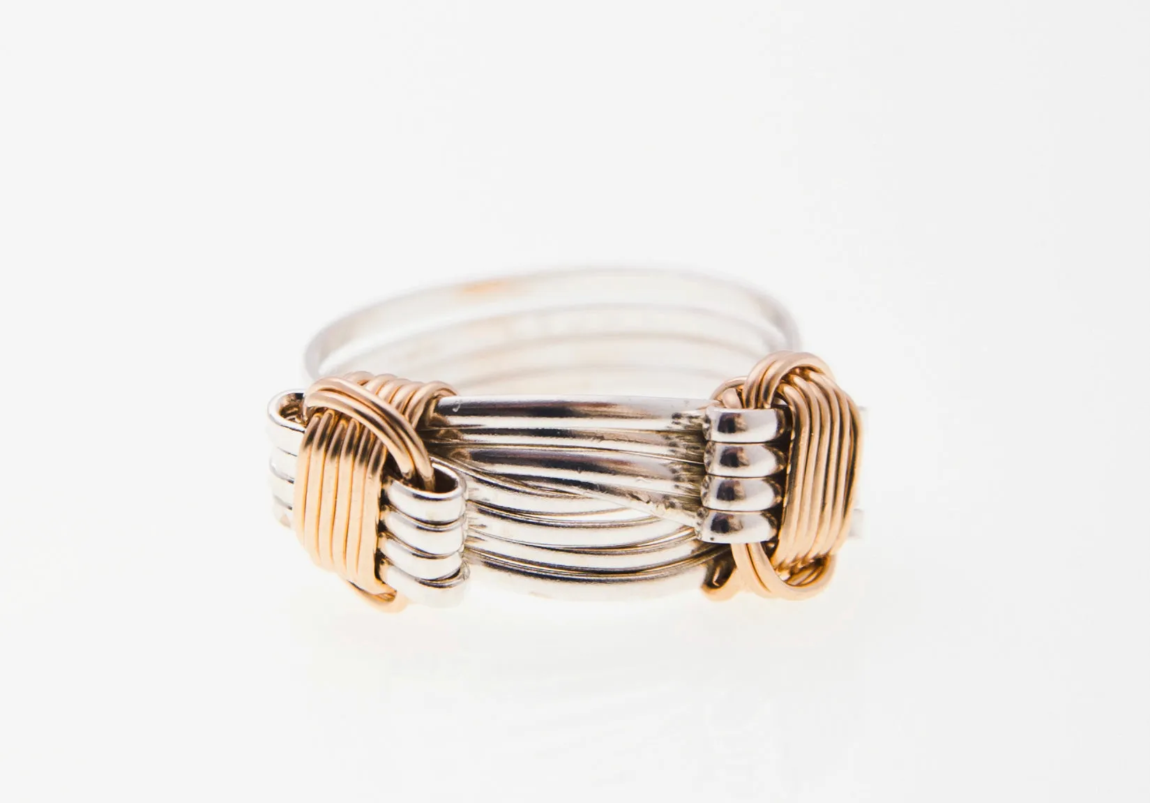 Two Tone 2 Knot Ring