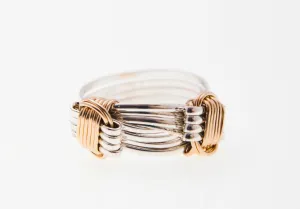Two Tone 2 Knot Ring