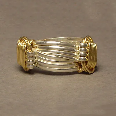 Two Tone 2 Knot Ring