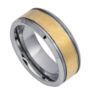 Two Tone Brushed Wire Band