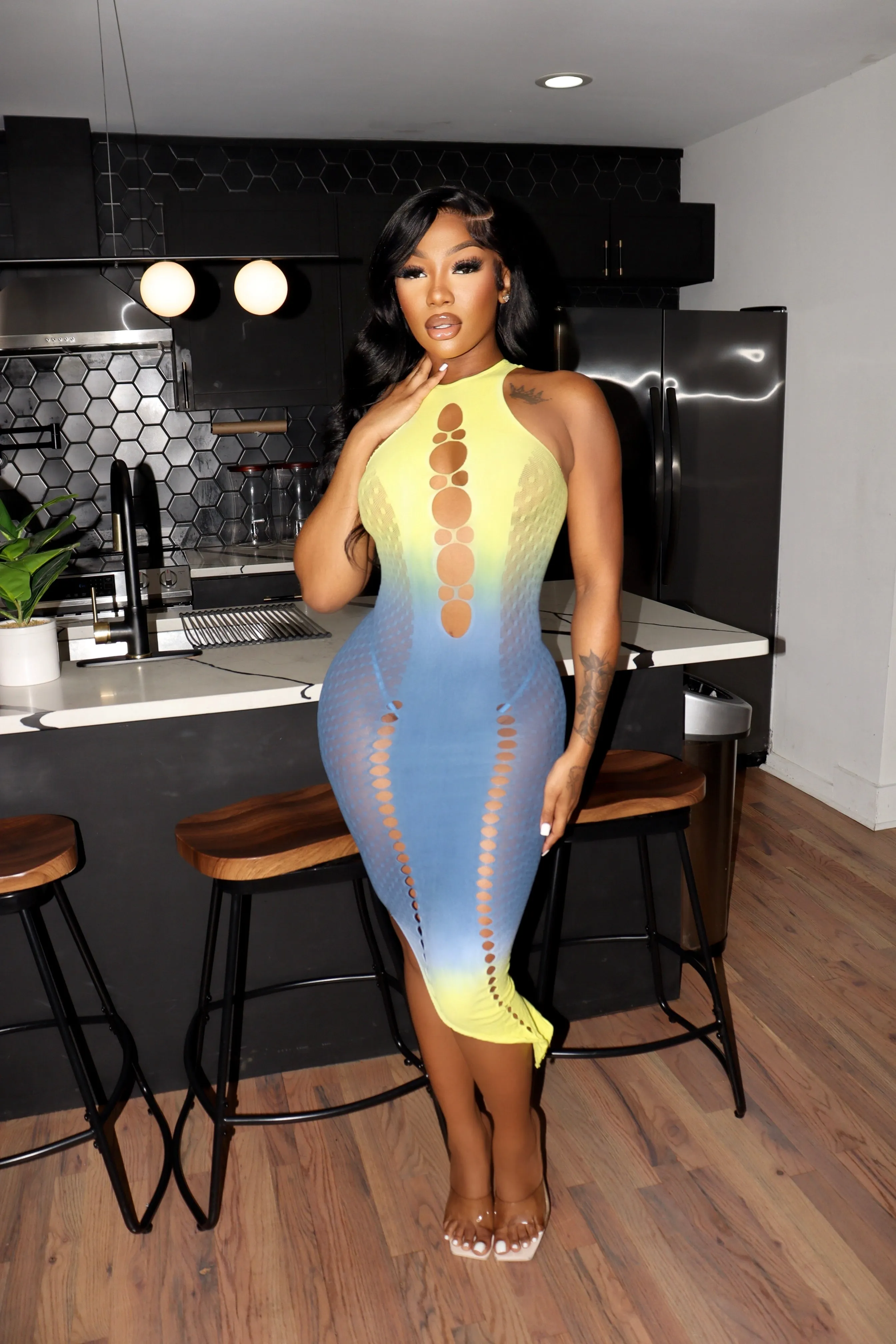 Two tone dress