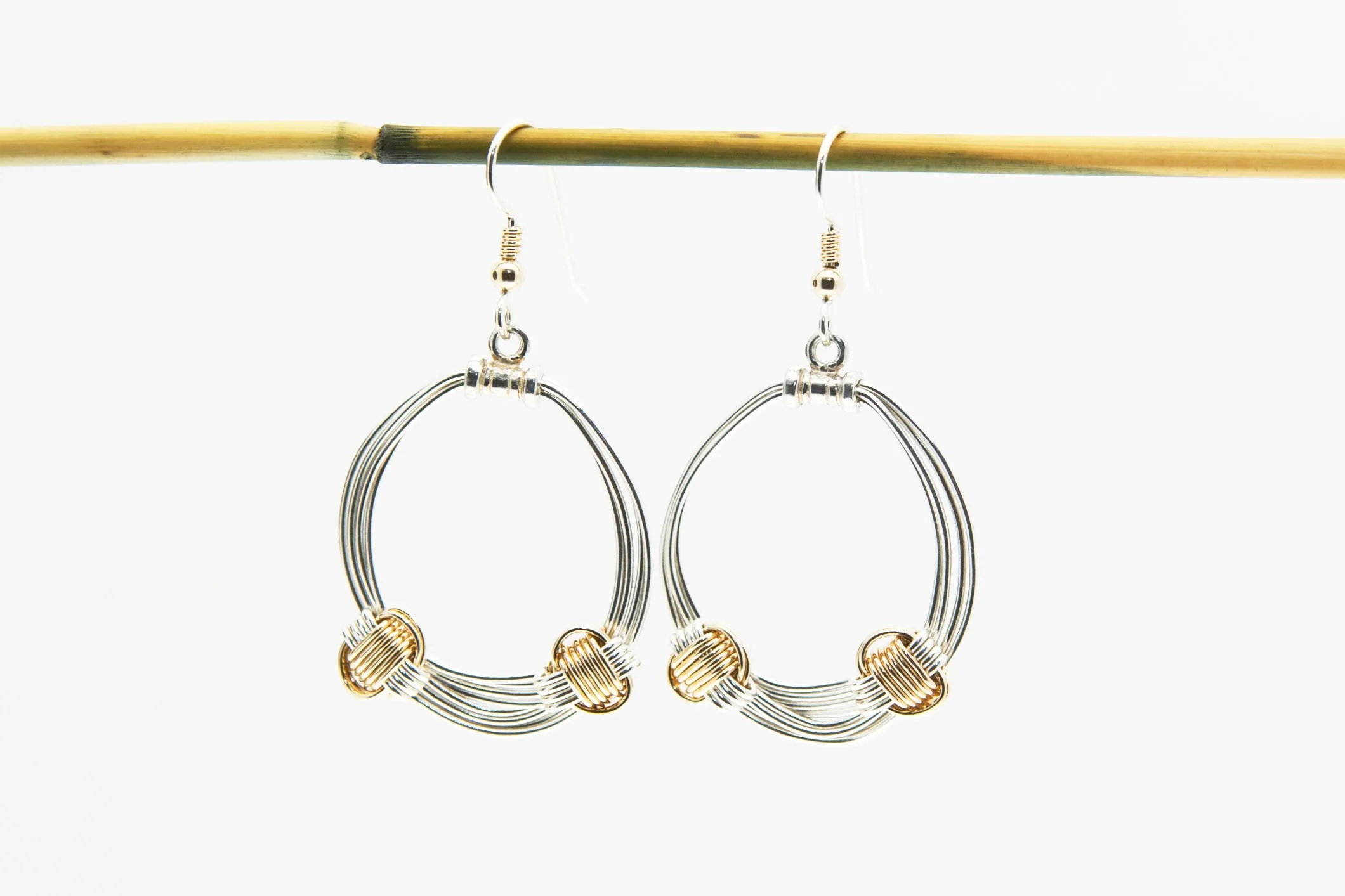 Two Tone Hoop Earring