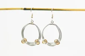 Two Tone Hoop Earring