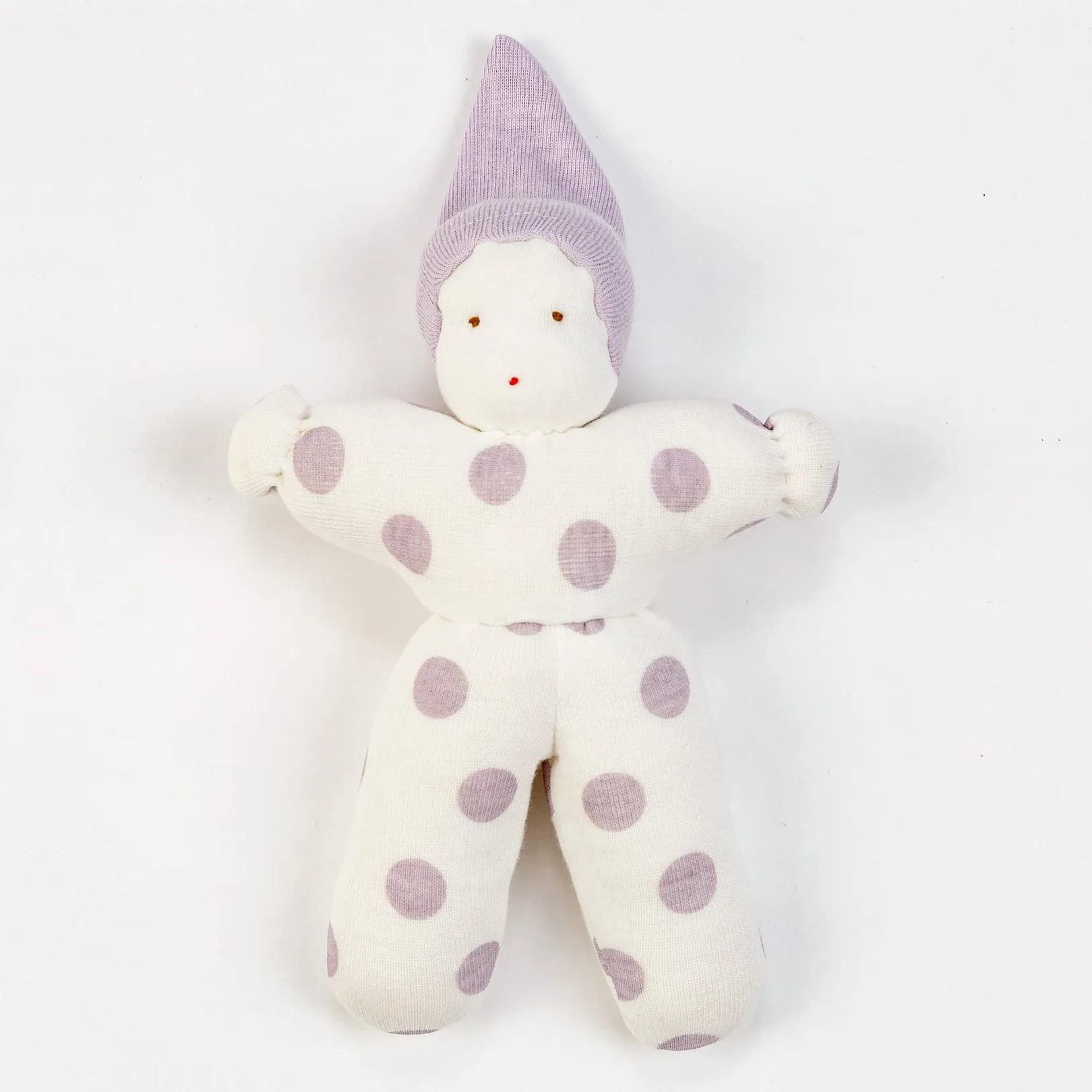 Under the Nile Organic Cotton Baby's First Waldorf Doll - Lavender Dot