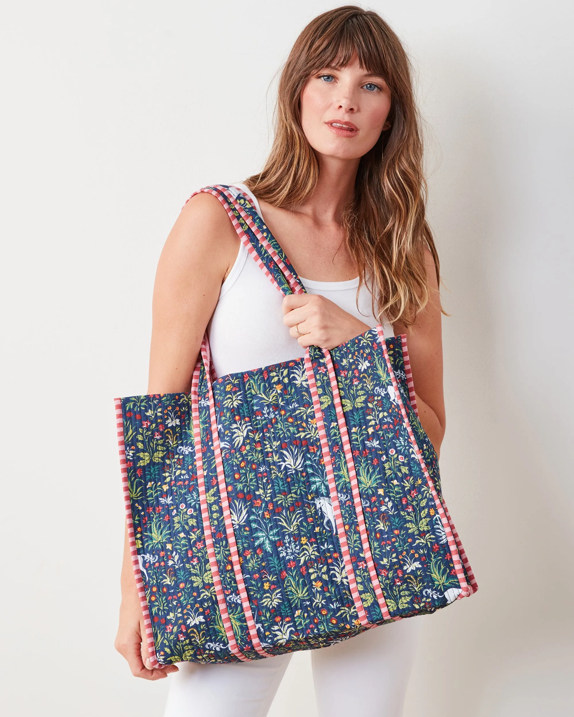 Unicorns Garden - The Traveler Tote - Indigo