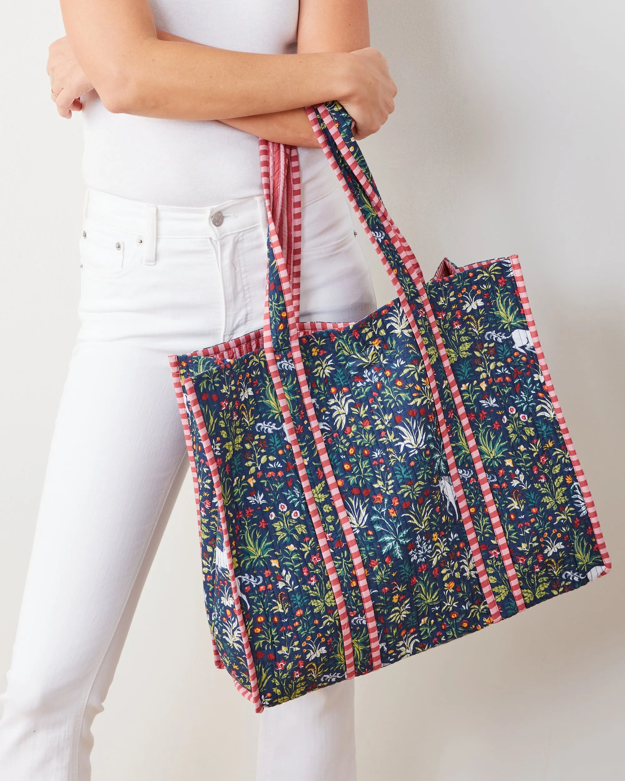 Unicorns Garden - The Traveler Tote - Indigo