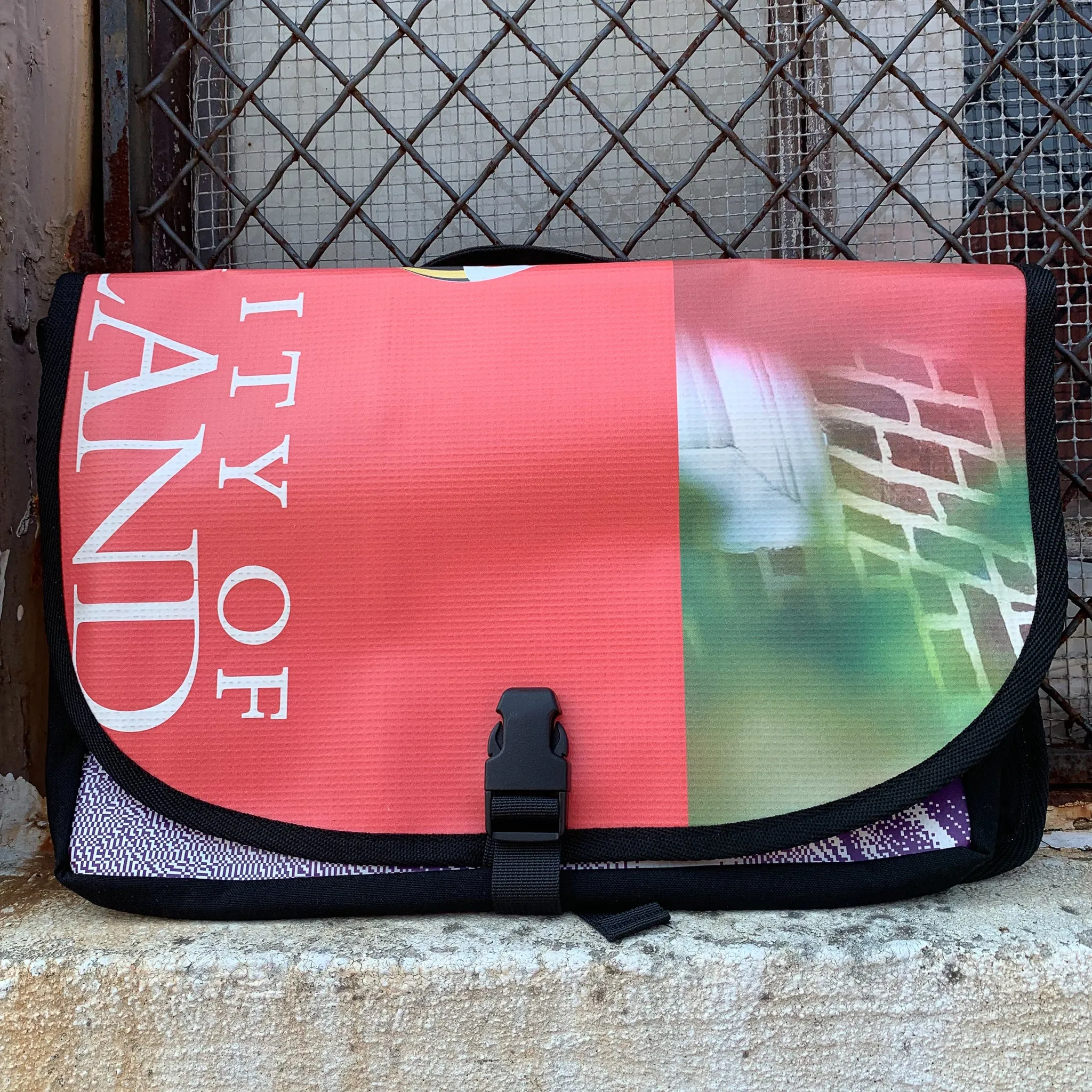 Upcycled Sign Shoulder Bag