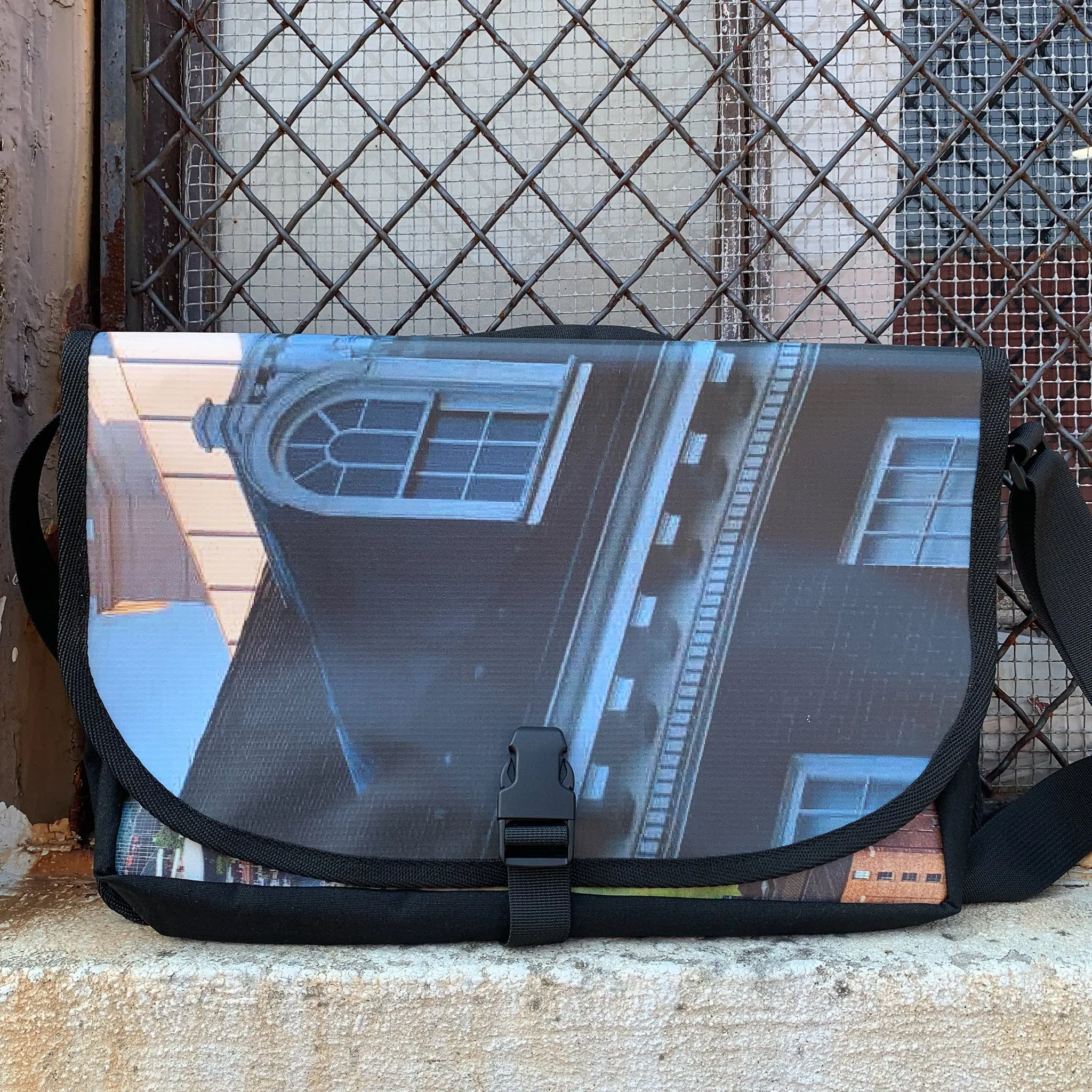 Upcycled Sign Shoulder Bag