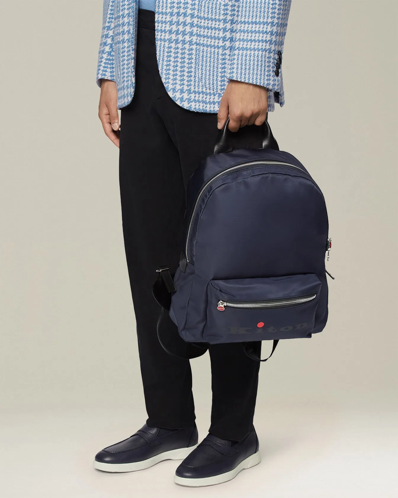 URBAN BACKPACK WITH LEATHER INSERTS