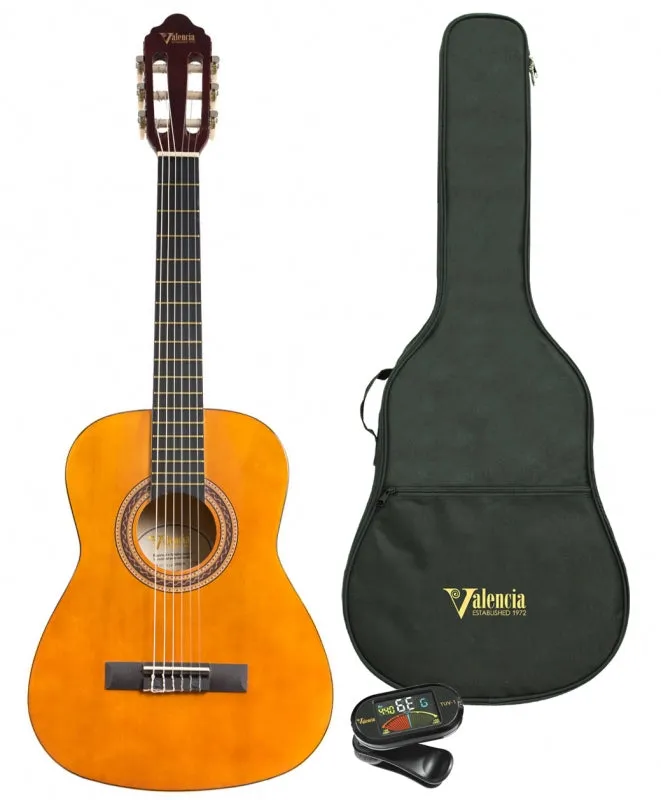 Valencia VC102K Classical Guitar Pack - 1/2 Size (Natural)