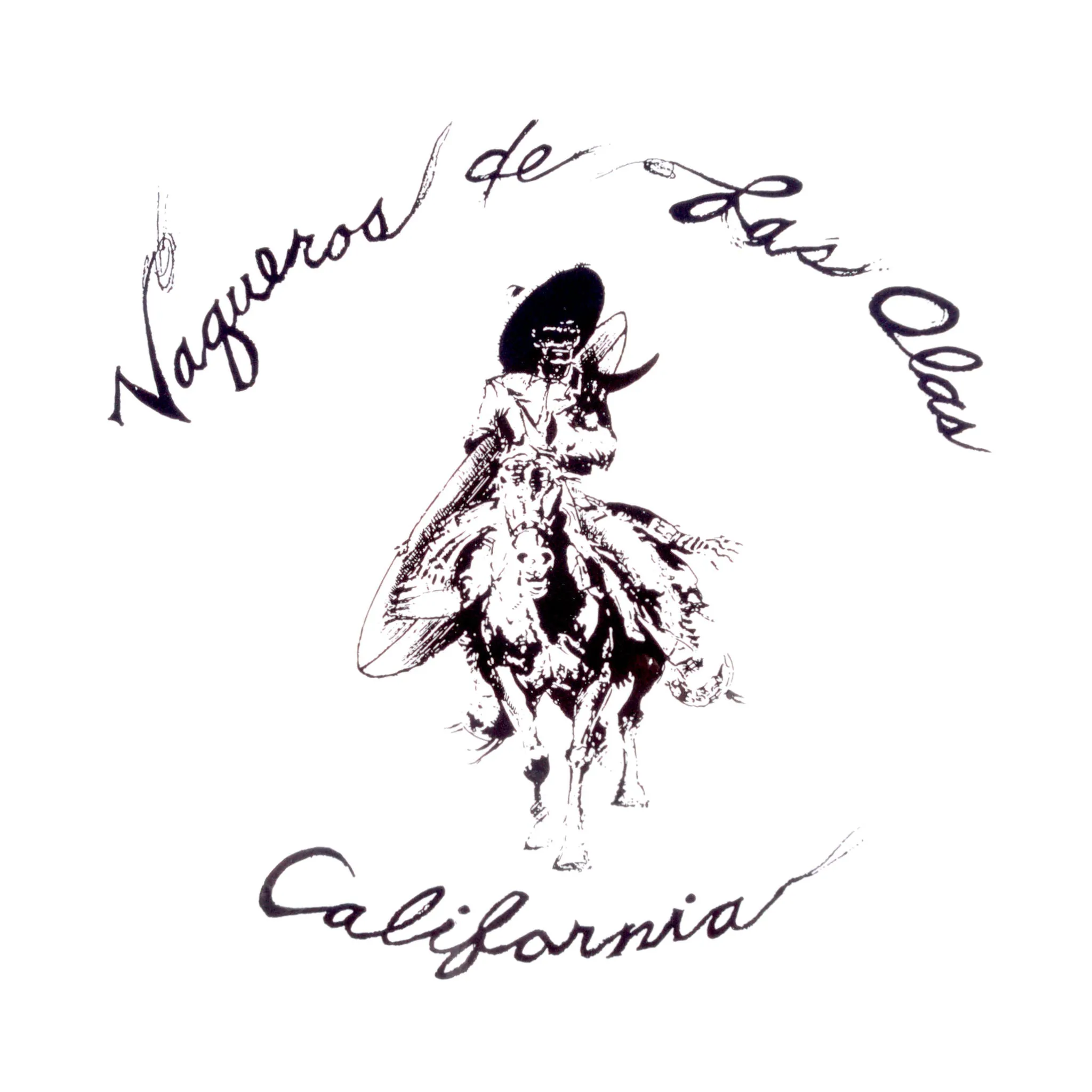 Vaqueros de las Olas Classic Sticker - Black