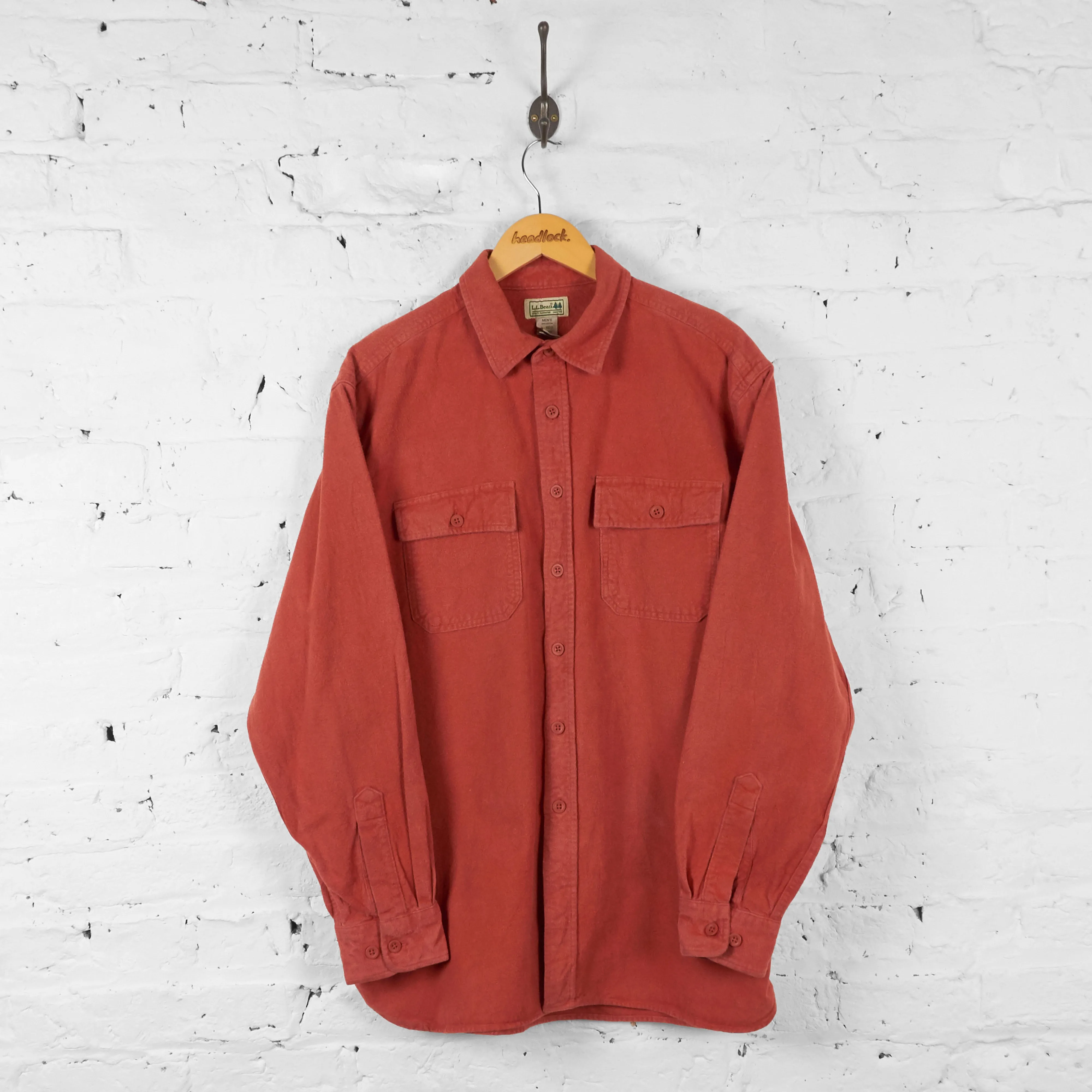 Vintage L.L Bean Utility Shirt - Orange - L