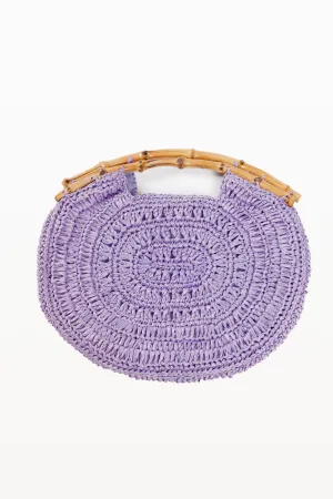 Vintage Pastel Purple Woven Purse