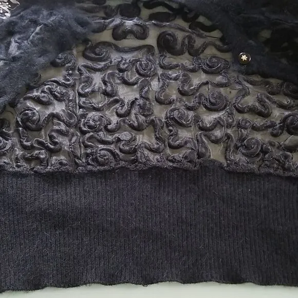Vintage Eddie Dassin Angora and Lambswool Blend Cardigan Sweater
