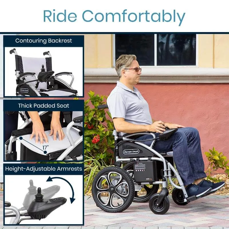 Vive Mobility Compact Power Wheelchair - Foldable Long Range Transport Aid