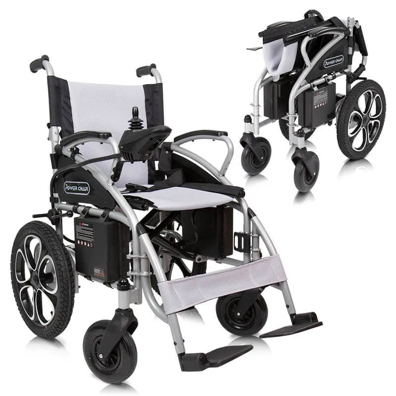 Vive Mobility Compact Power Wheelchair - Foldable Long Range Transport Aid