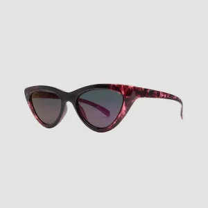 Volcom Knife Sunglasses Gloss Purple Tort/Grey Purple Chrome - Unisex