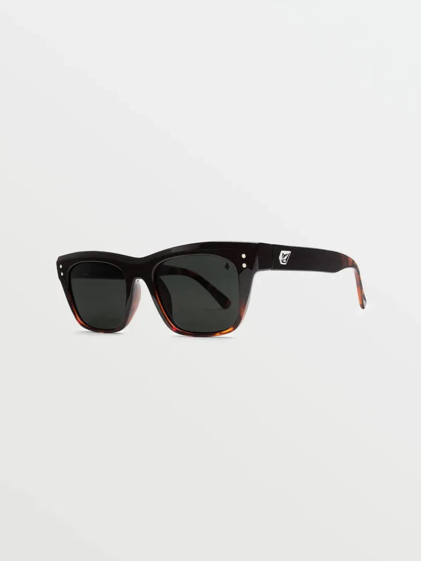 Volcom Stoneview Gloss Darkside/Grey Polar Sunglasses