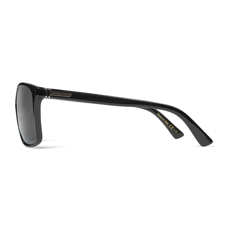 VonZipper Castaway Polarized Sunglasses - Black Gloss/Wildfire Vintage Gray