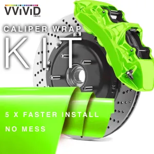 VViViD Atomic Lime Green Enamel Caliper Vinyl Wrap (Ithaca Verde)