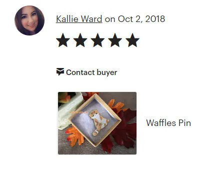 Waffles the Cat Pin
