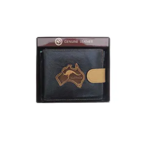 Wallet with Clip AUS Map Badge