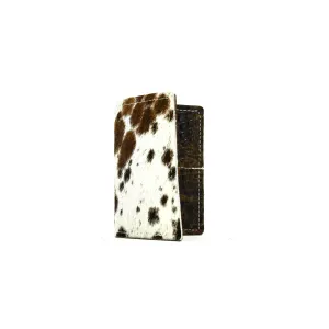Waylon Wallet - Exotic Brindle w/ Saddle Croc