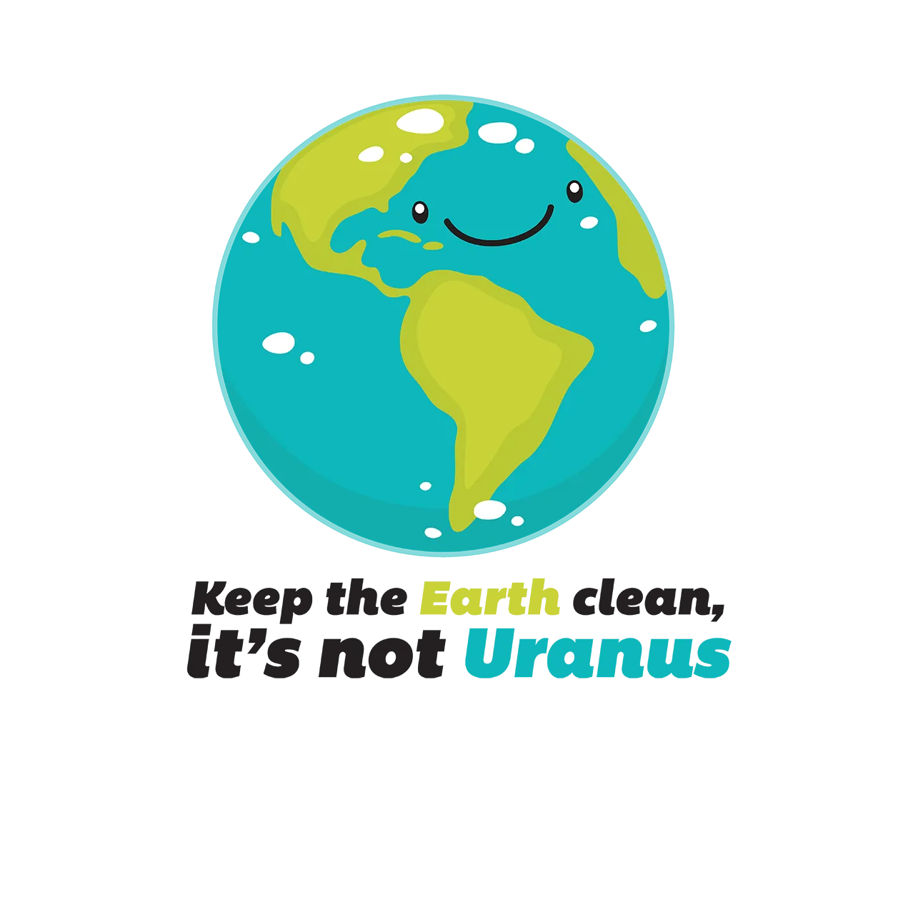 Weird Science Keep the Earth Clean It's Not Uranus Official Tote Bag (Natural)