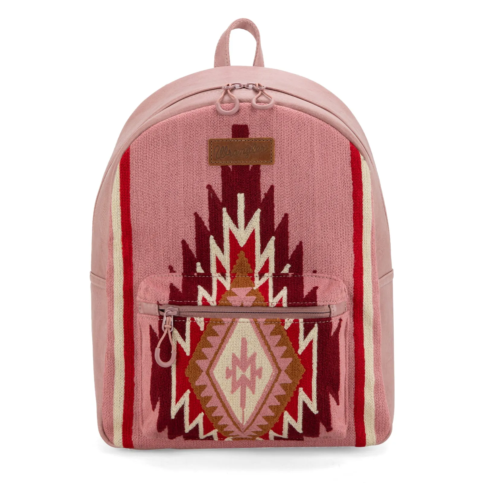 WG174-9115   Wrangler Southwestern  Knitted Backpack - Hot Pink