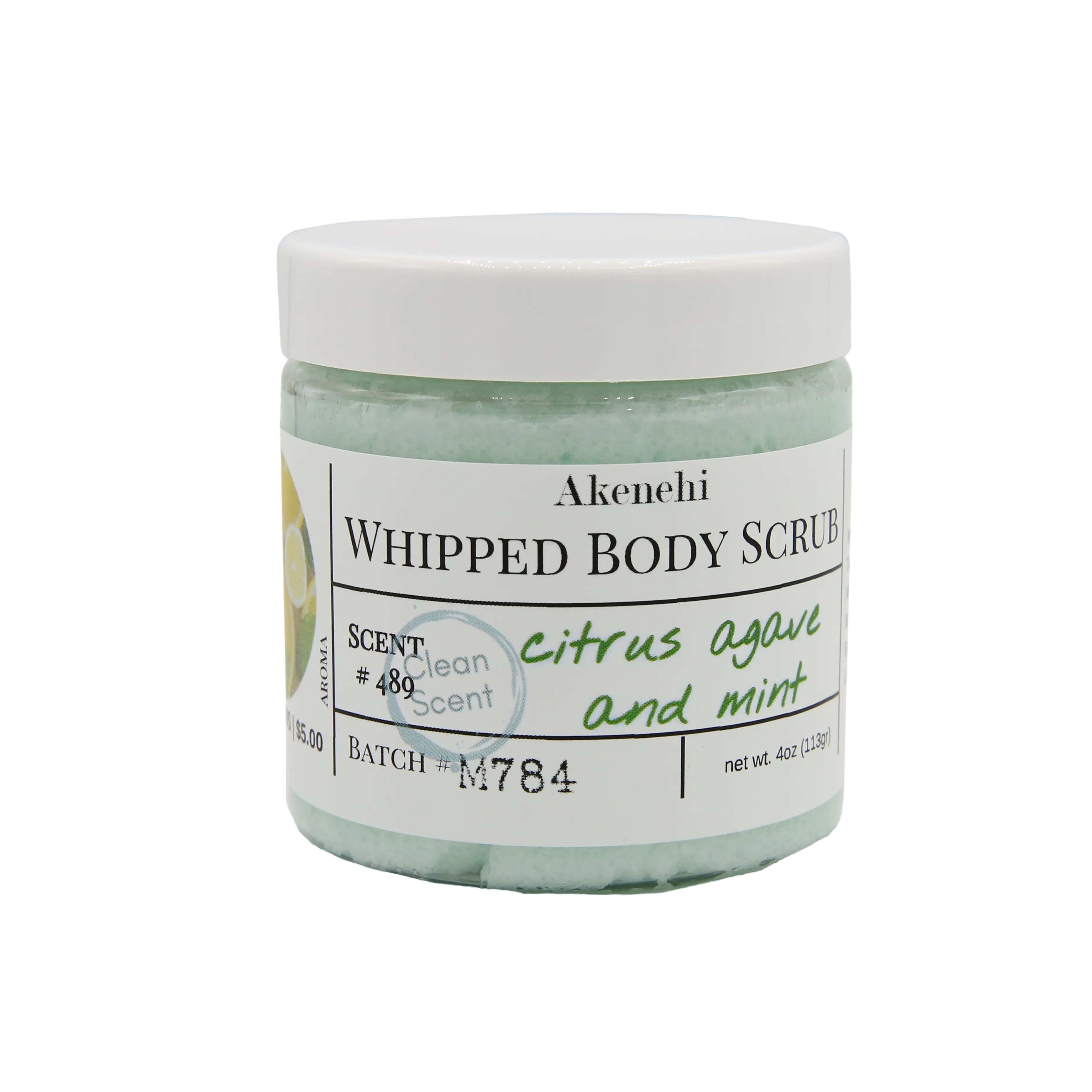 Whipped Soap Body Scrub #489 | Citrus Agave Mint
