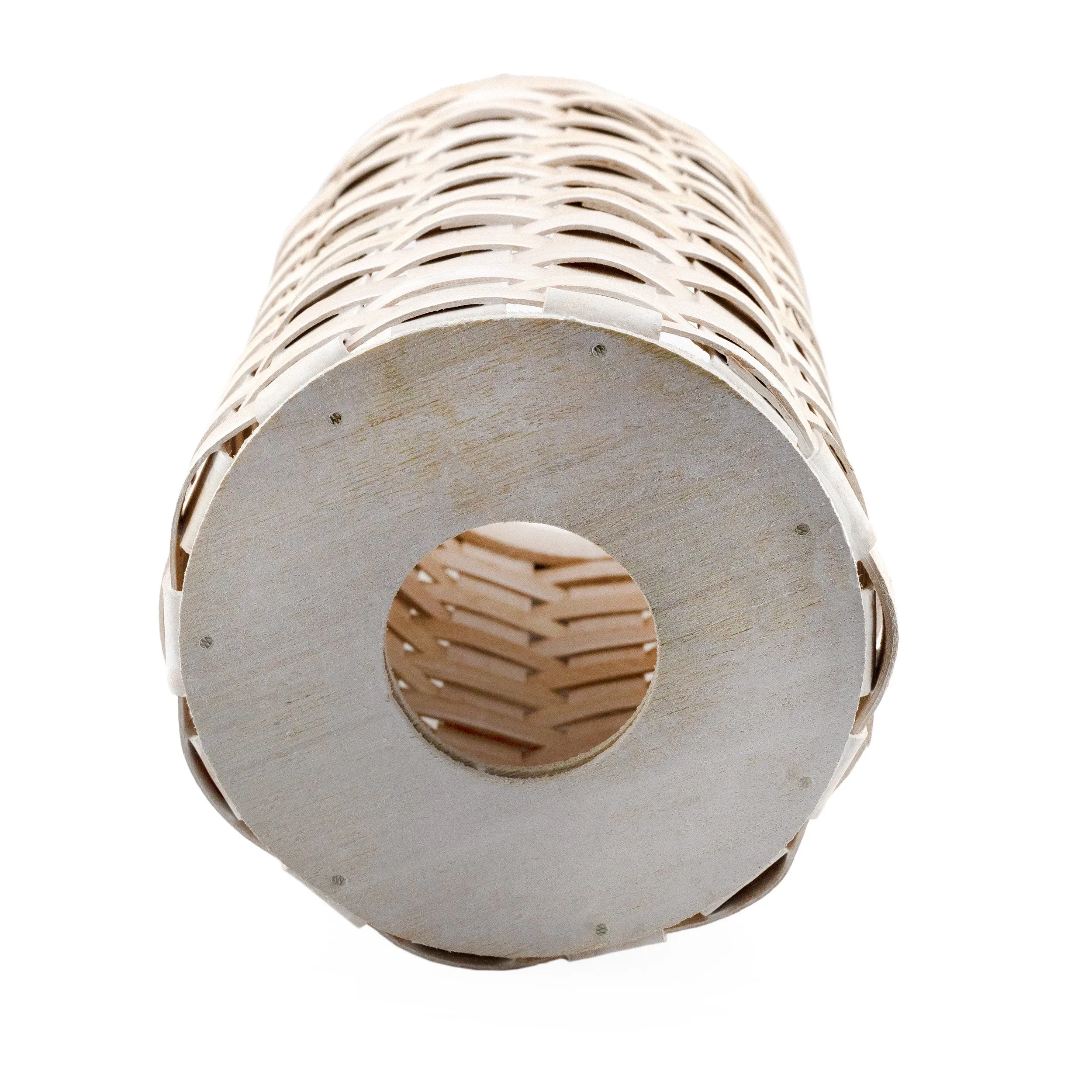 Wicker Grocery Bag Holder (Whitewashed, Case of 9)