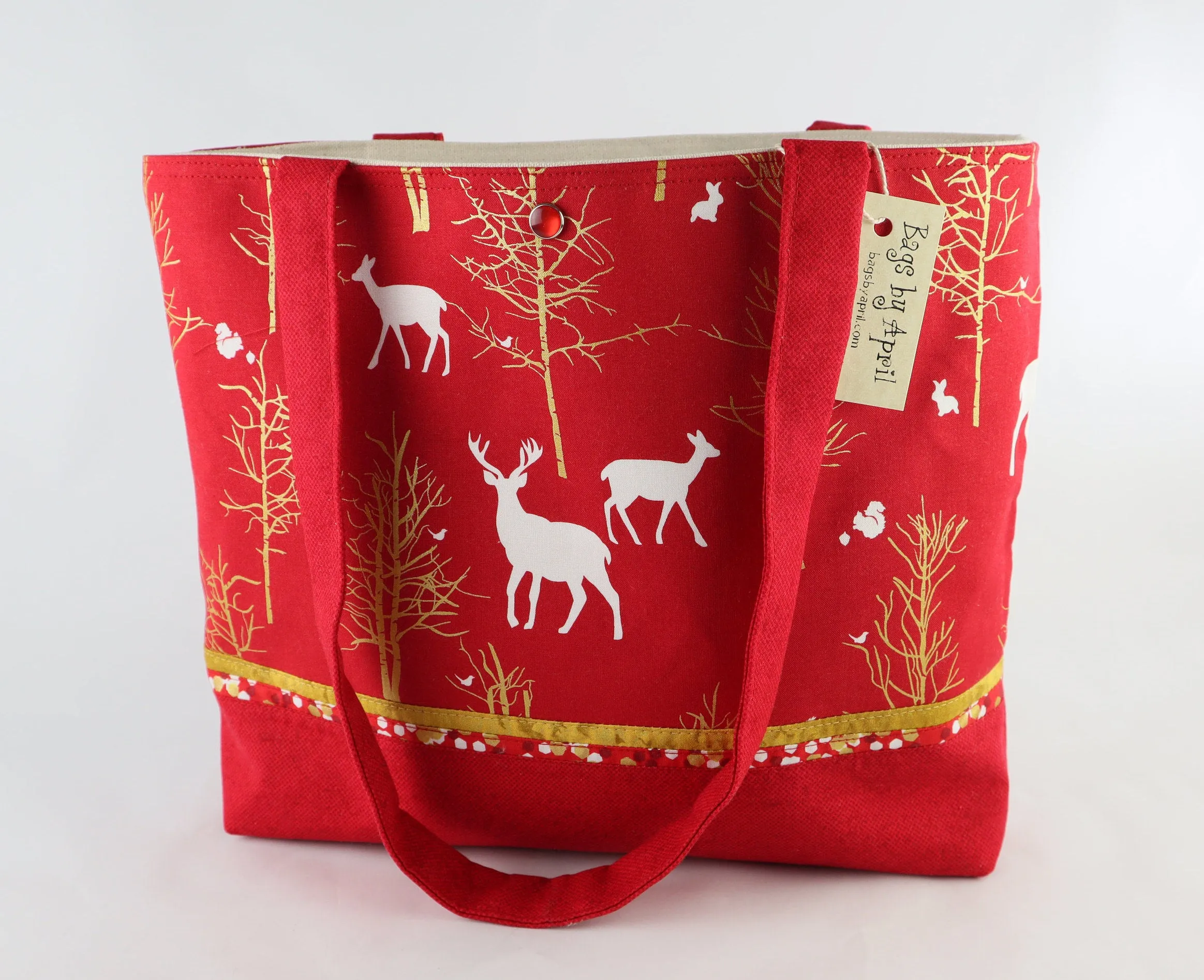 Winter Holiday Deer Shoulder Bag Purse
