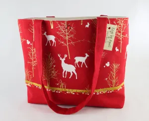 Winter Holiday Deer Shoulder Bag Purse