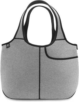 Women's Soft Tote Shoulder Bag Neoprene Handbag Laptop Computer Travel Bag Purse