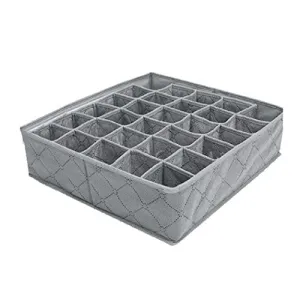 XWDA Foldable Underwear Ties Socks Drawer, 30 Cells Bamboo Charcoal Ties Socks Drawer Closet Organizer Storage Box