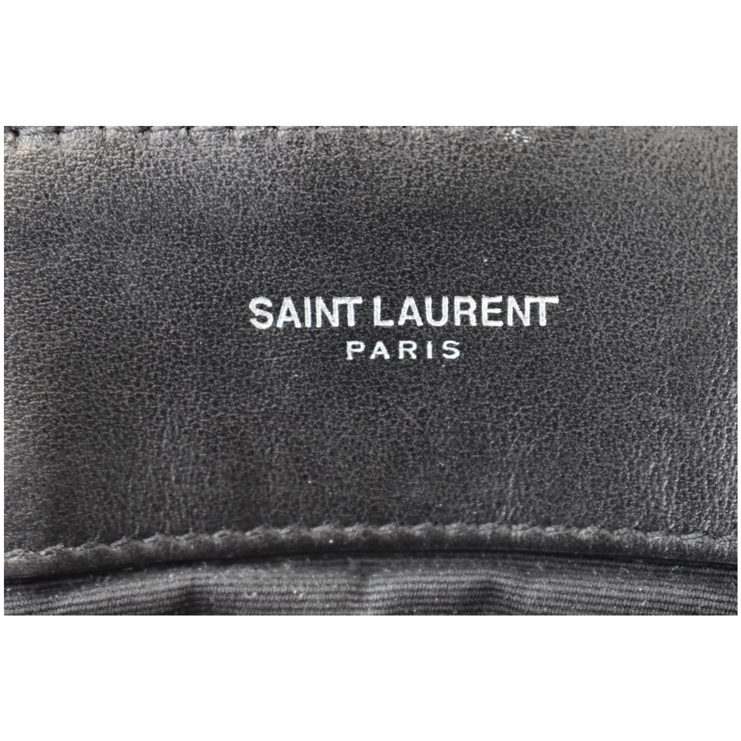 YVES SAINT LAURENT Large Loulou Calfskin Matelasse Chain Shoulder Bag Black