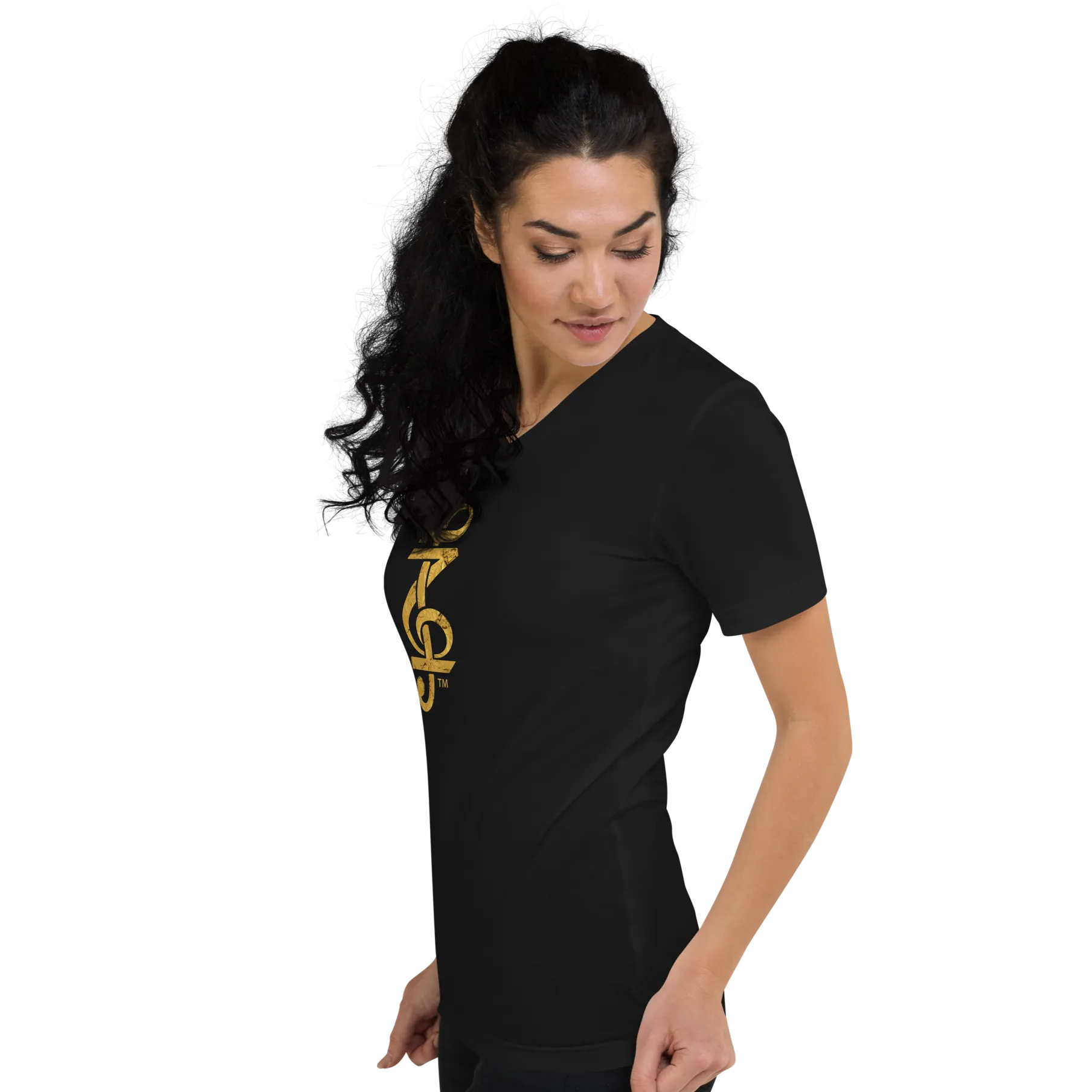 Z logo Unisex Short Sleeve V-Neck T-Shirt
