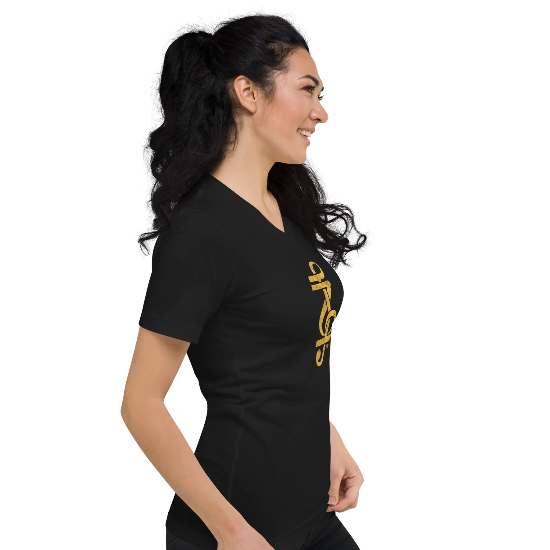 Z logo Unisex Short Sleeve V-Neck T-Shirt