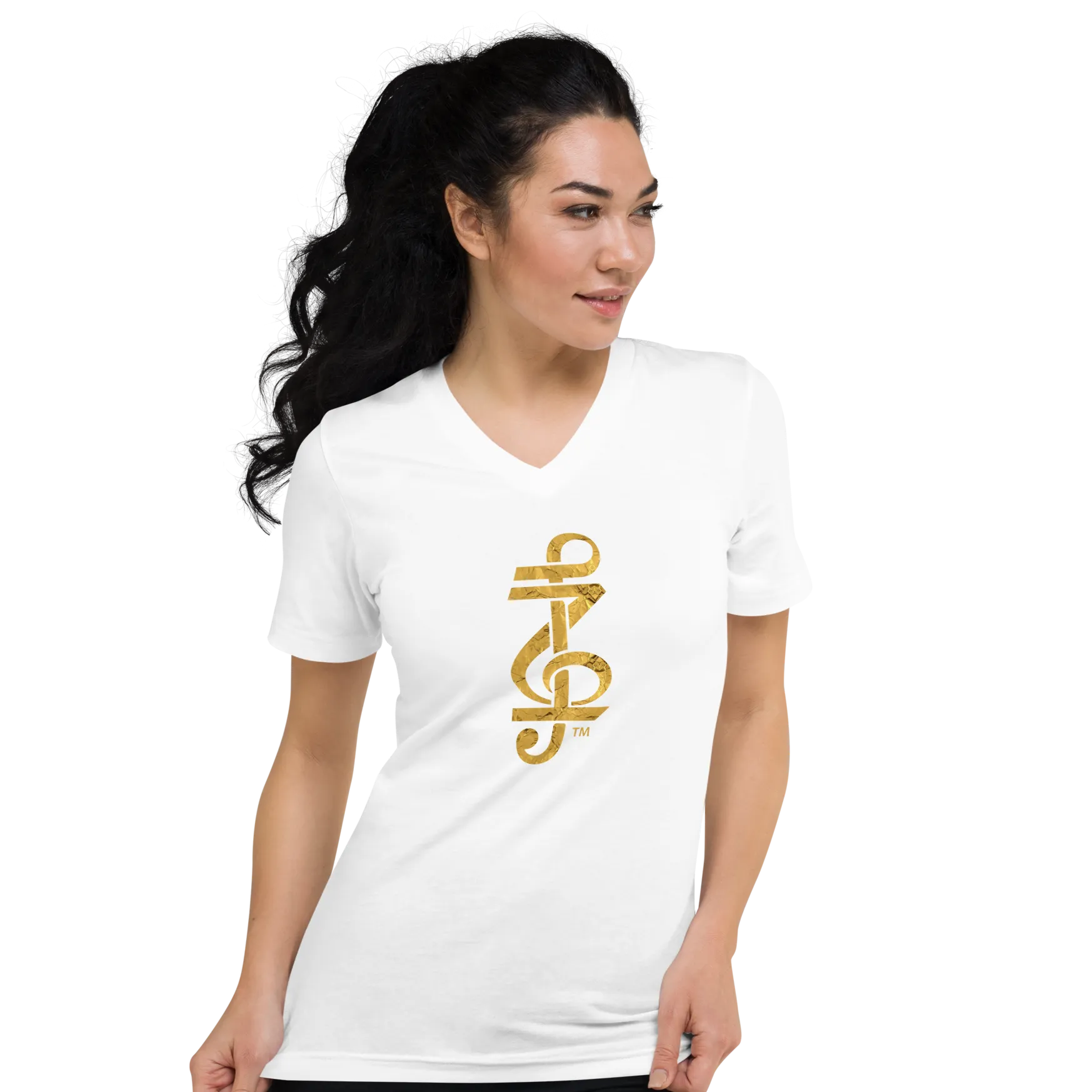 Z logo Unisex Short Sleeve V-Neck T-Shirt