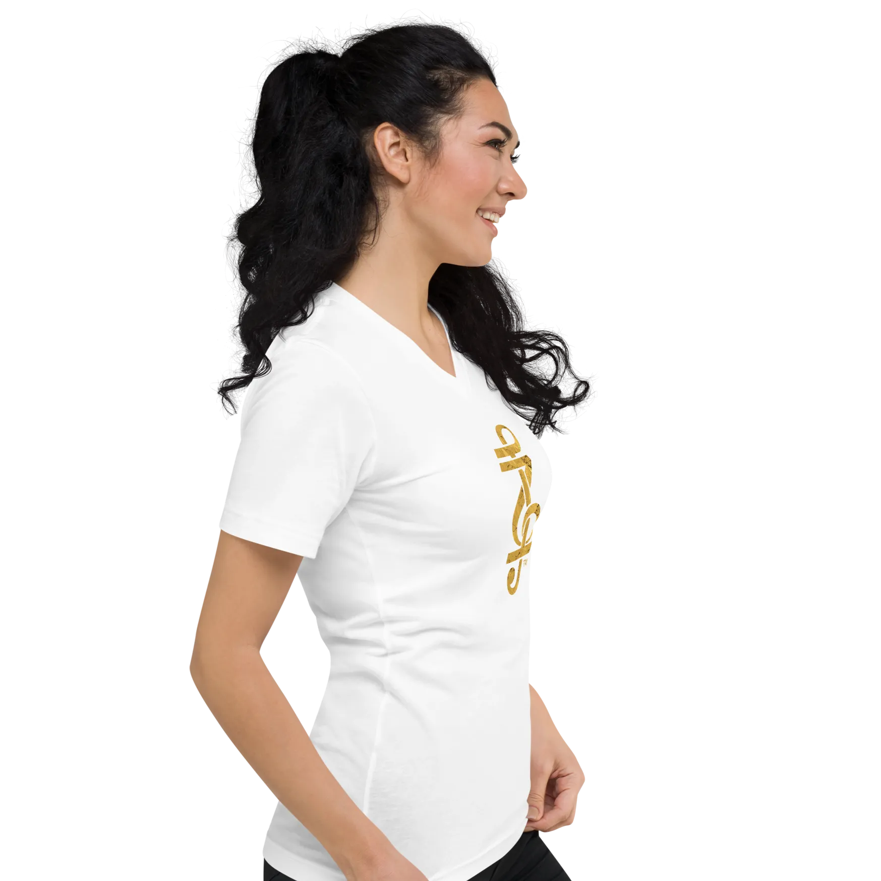 Z logo Unisex Short Sleeve V-Neck T-Shirt